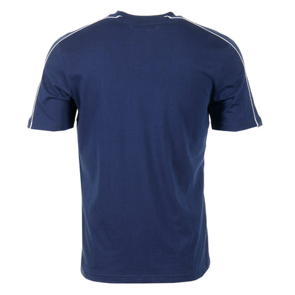 Santis Raised Logo T Shirt Maritime Blue / Gardenia