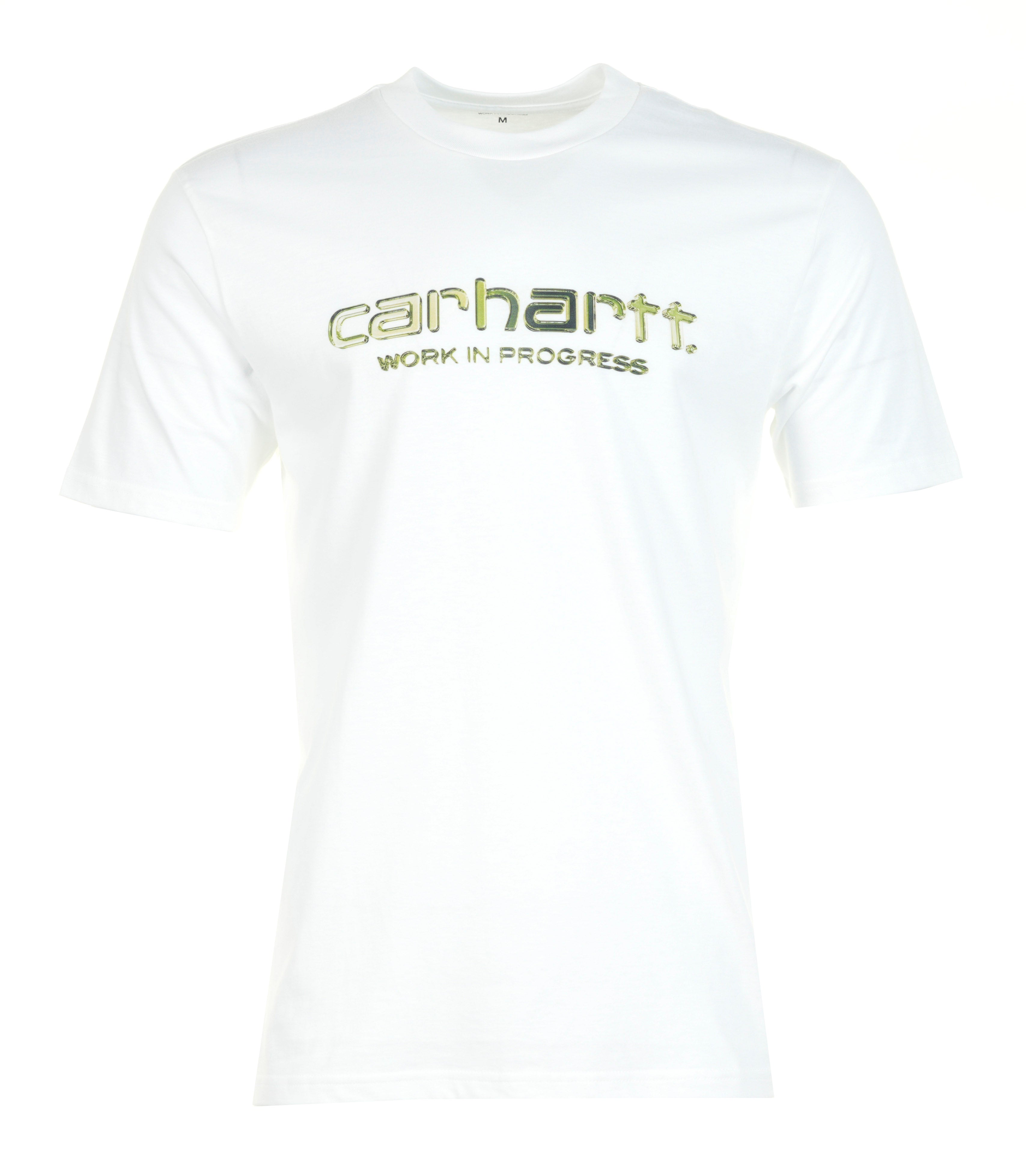 Short Sleeve Solar Chrome Script T Shirt White