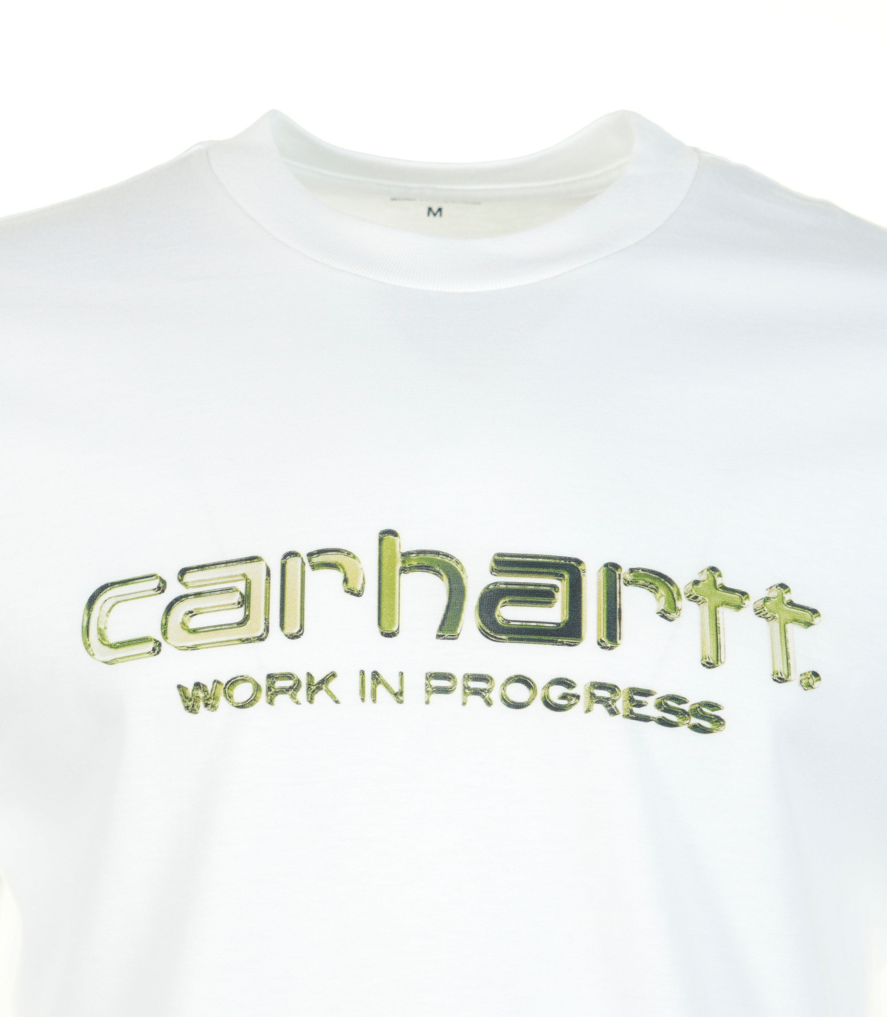 Short Sleeve Solar Chrome Script T Shirt White