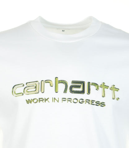 Short Sleeve Solar Chrome Script T Shirt White