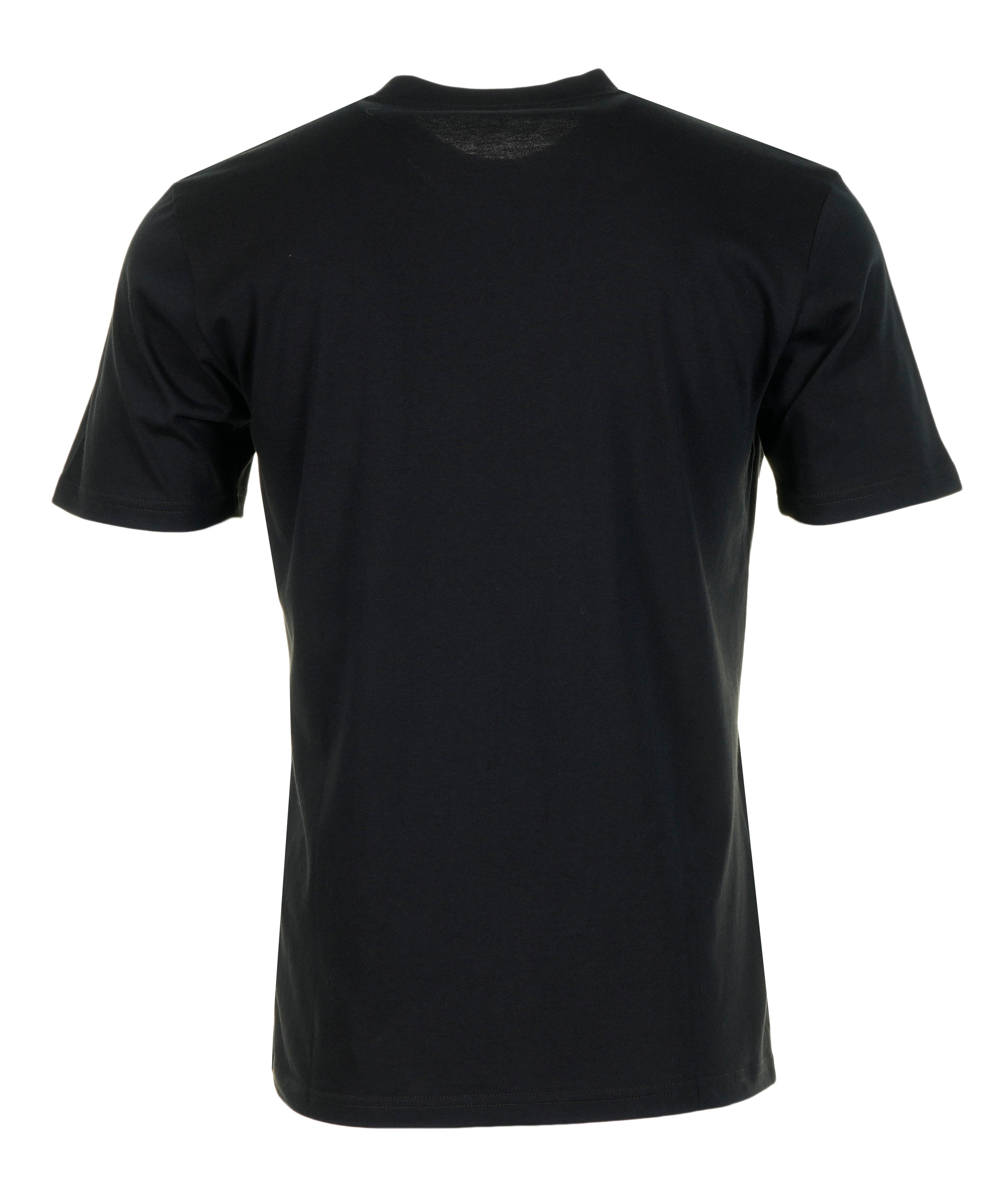 Short Sleeve Solar Chrome Script T Shirt Black