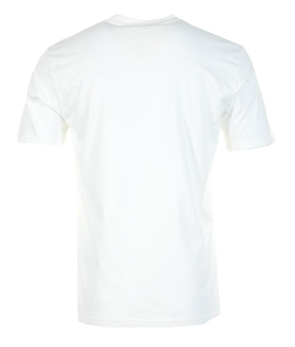 Short Sleeve Solar Chrome Script T Shirt White