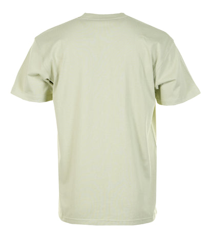 Short Sleeve American Script T Shirt Pale Olive