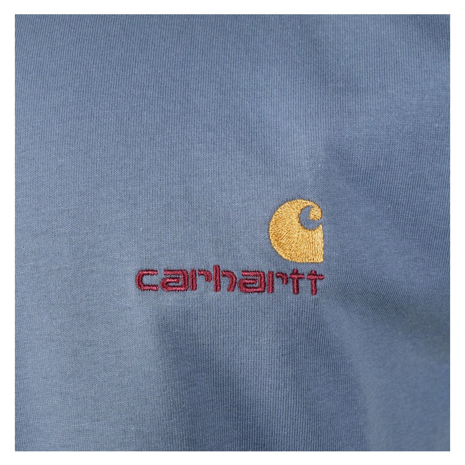 Short Sleeve American Script T Shirt Shady Blue