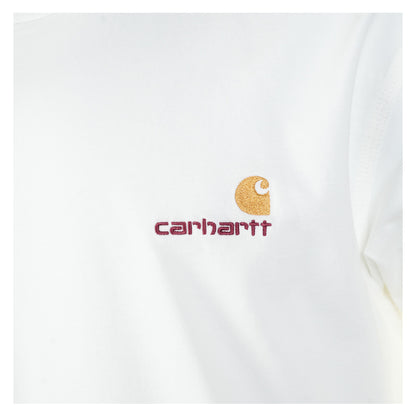 Short Sleeve American Script T Shirt White