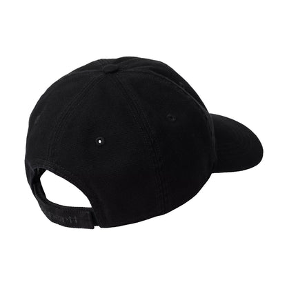 Selby Canvas Cap Black Stone Washed