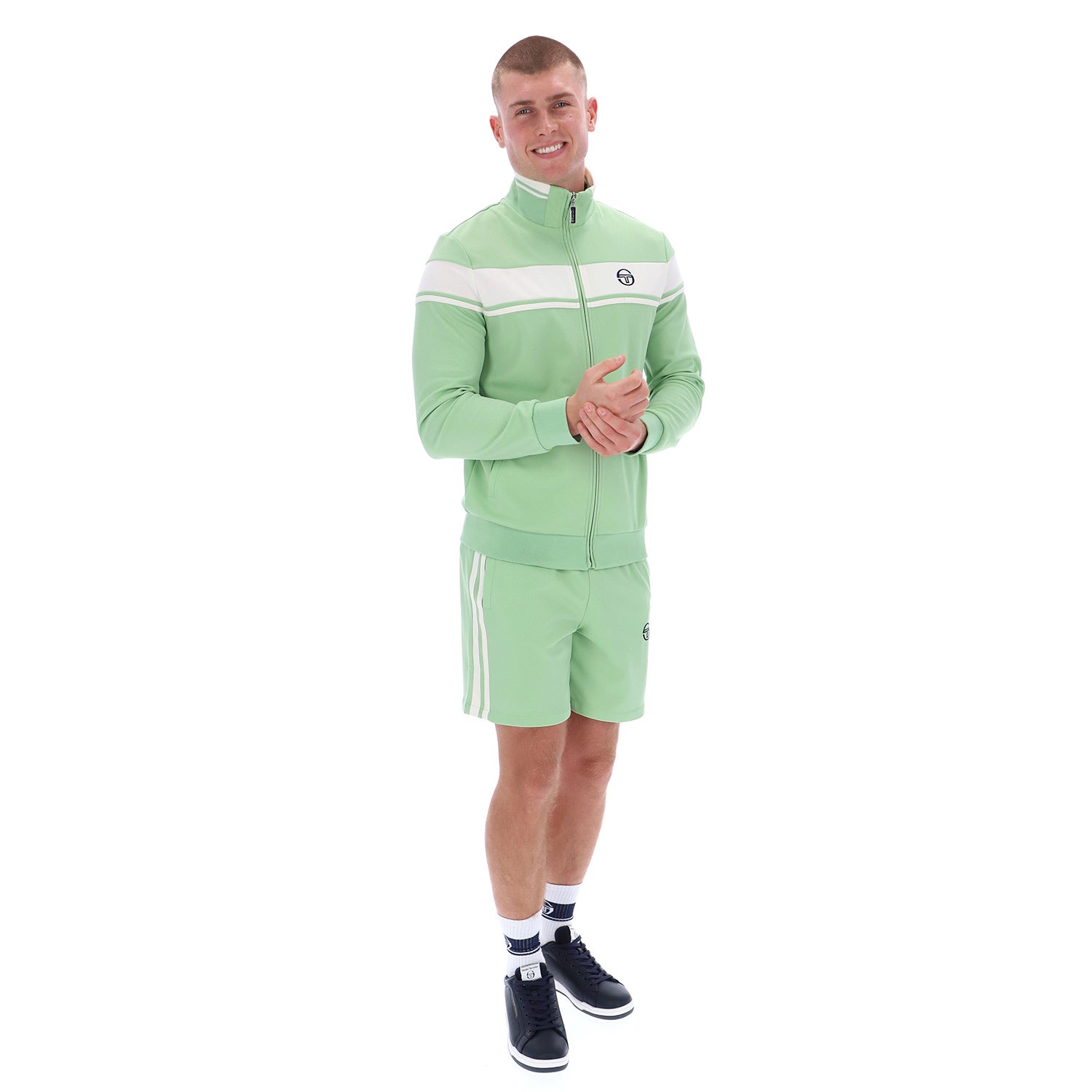 Damarindo TT Track Top Quiet Green / Gardenia