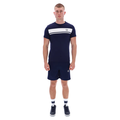Short Sleeve Master Tee Navy White