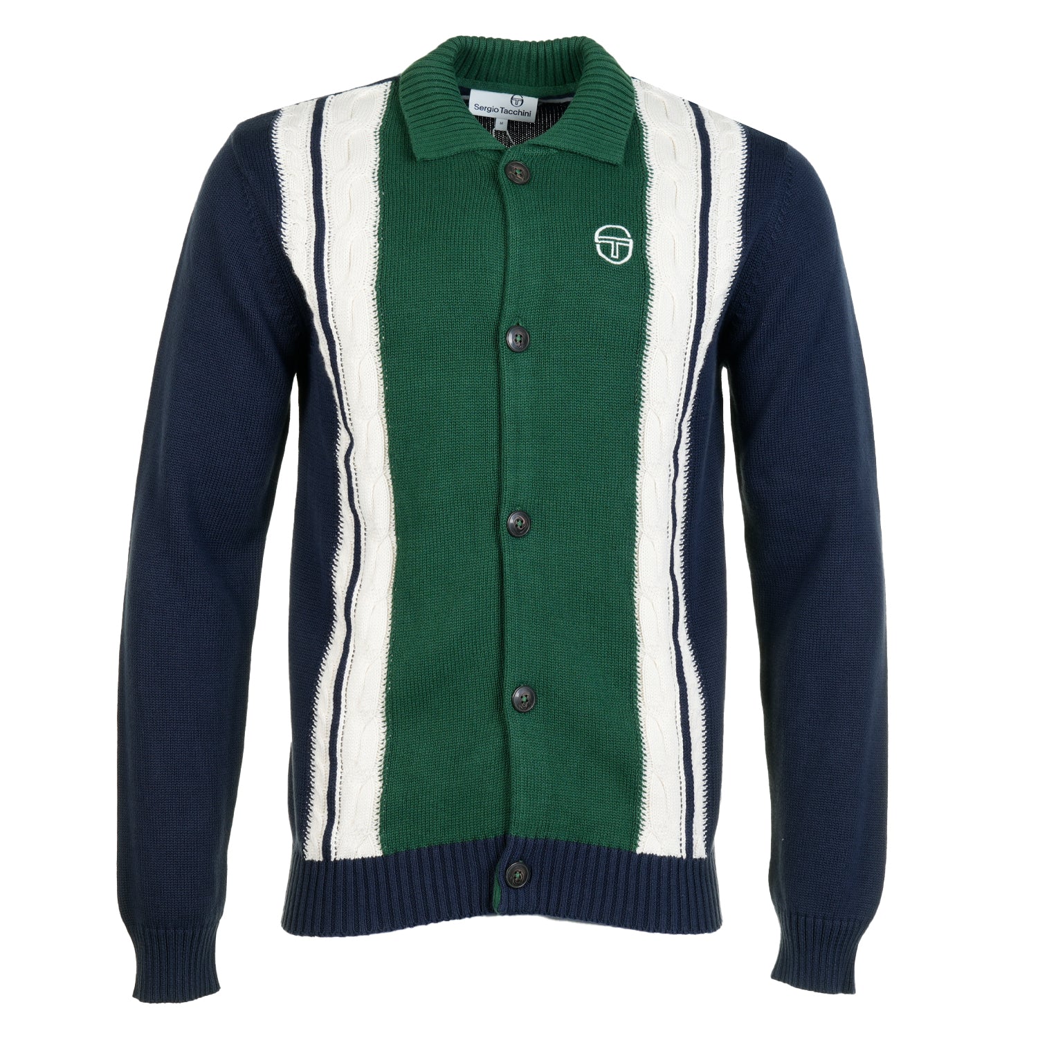 Bruni Knit Cardigan Maritime Blue/ Gardenia/ Eden