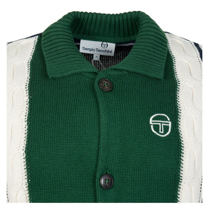 Bruni Knit Cardigan Maritime Blue/ Gardenia/ Eden