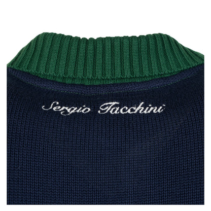 Bruni Knit Cardigan Maritime Blue/ Gardenia/ Eden