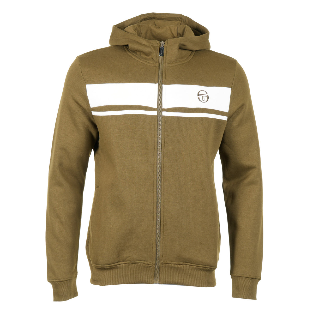 Damarindo Hoodie Dark Olive / Gardenia