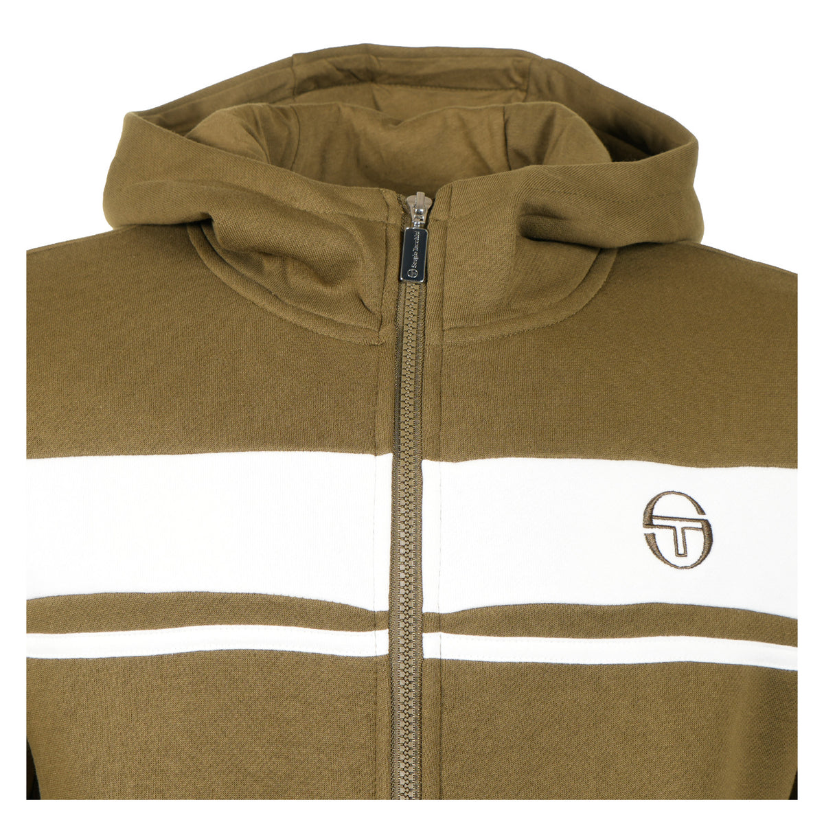 Damarindo Hoodie Dark Olive / Gardenia