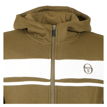 Damarindo Hoodie Dark Olive / Gardenia
