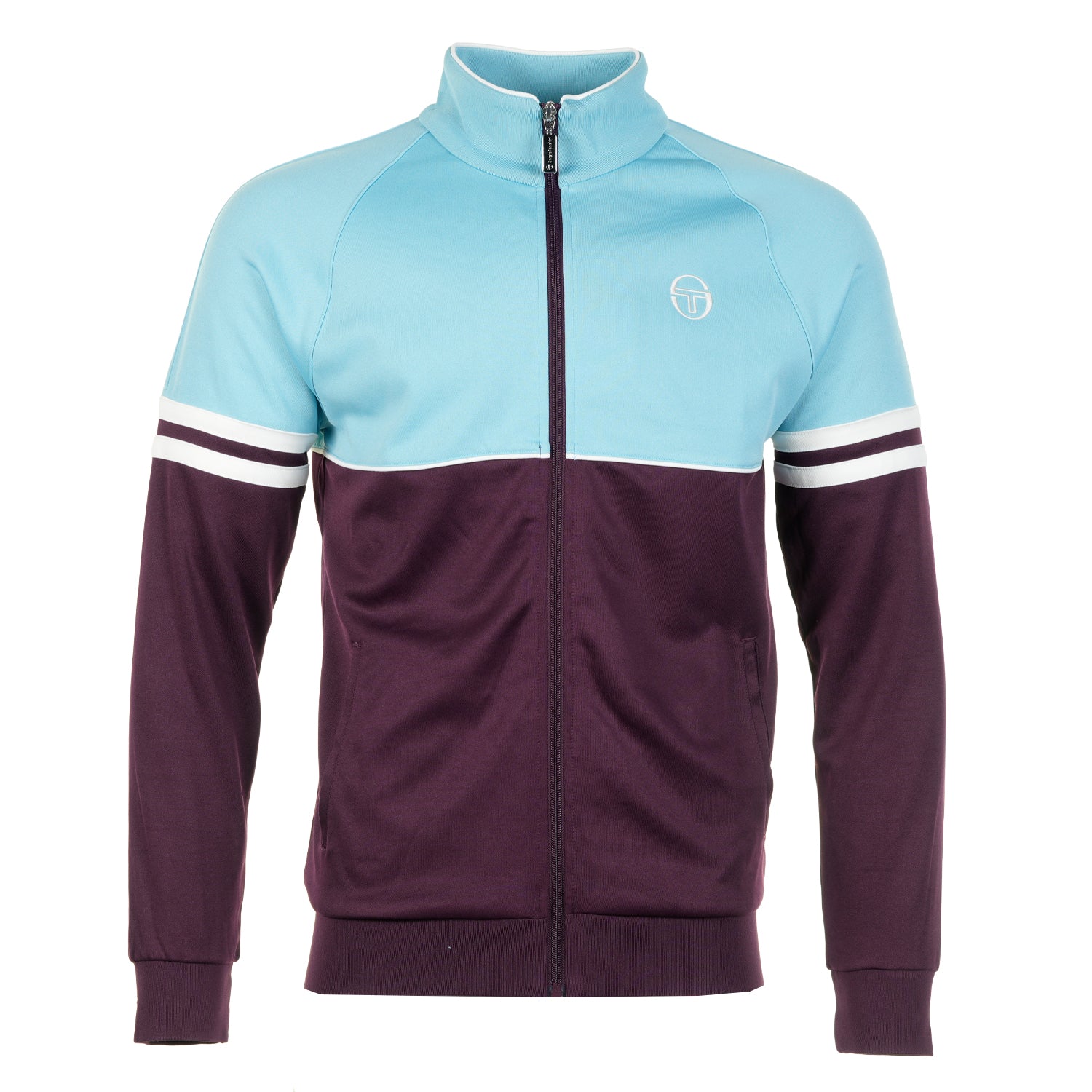 Orion TJ Track Jacket Milky Blue Winter Bloom Gardenia