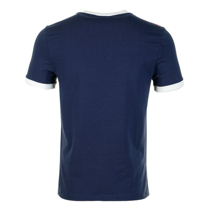 Short Sleeve Triste T Shirt Maritime Blue White