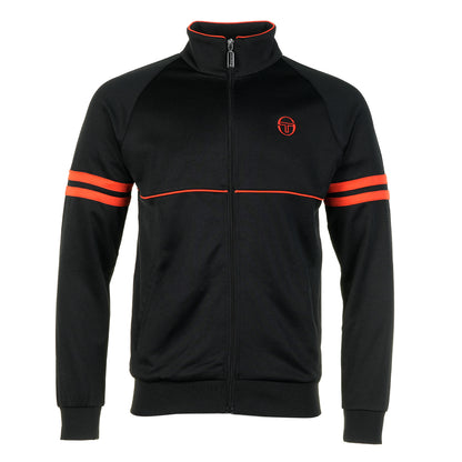 Orion TJ Track Jacket Black Tangerine Tango