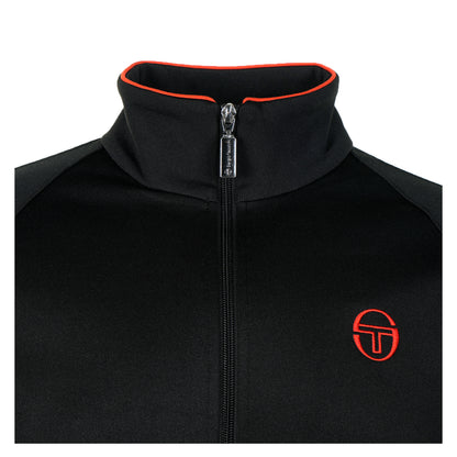 Orion TJ Track Jacket Black Tangerine Tango