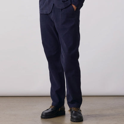 Fine Cord Waiter Pants Dark Navy