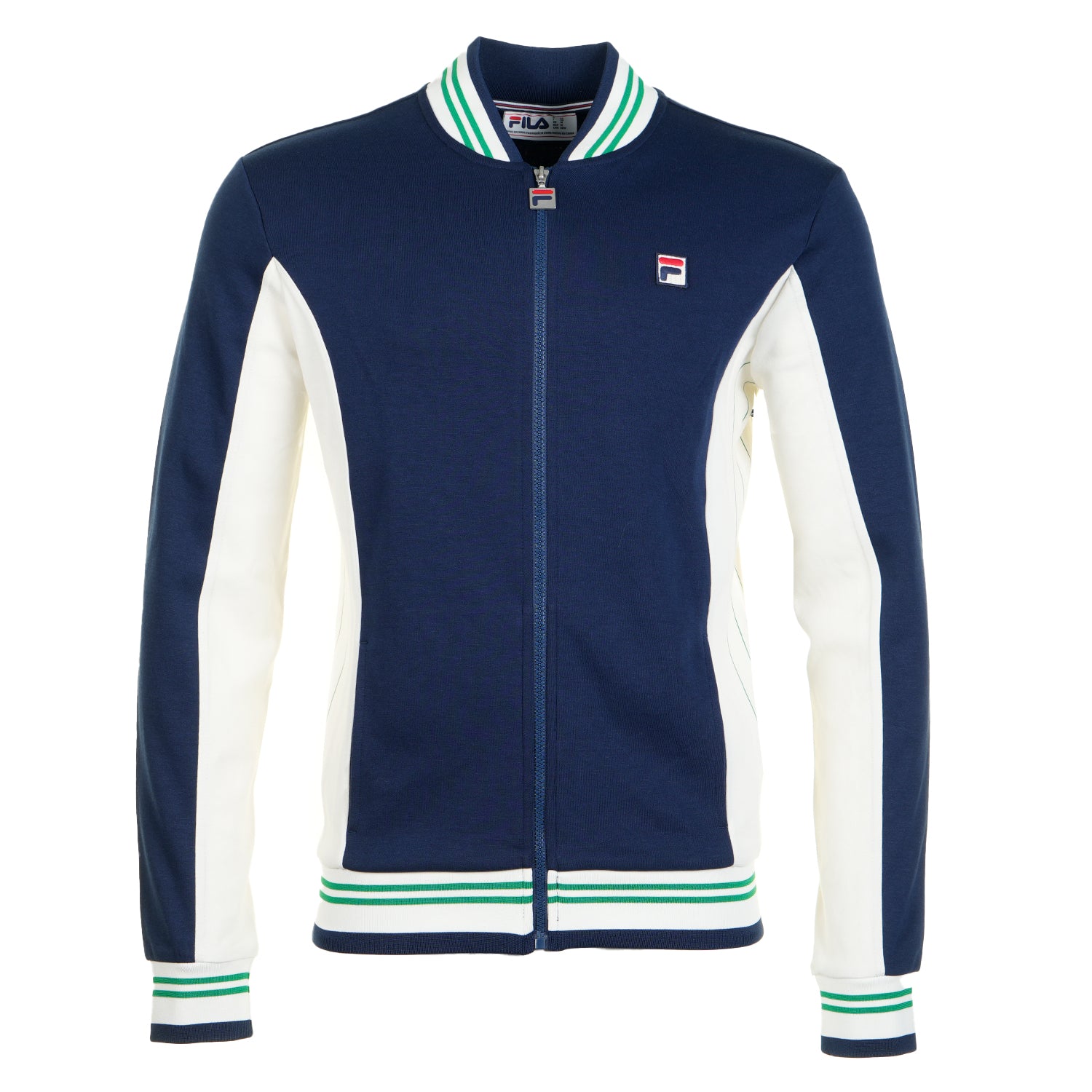 Settanta Track Jacket Navy Gardenia Green