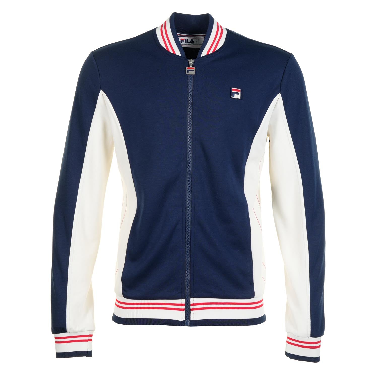 Settanta Track Jacket Navy Gardenia Red