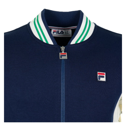 Settanta Track Jacket Navy Gardenia Green