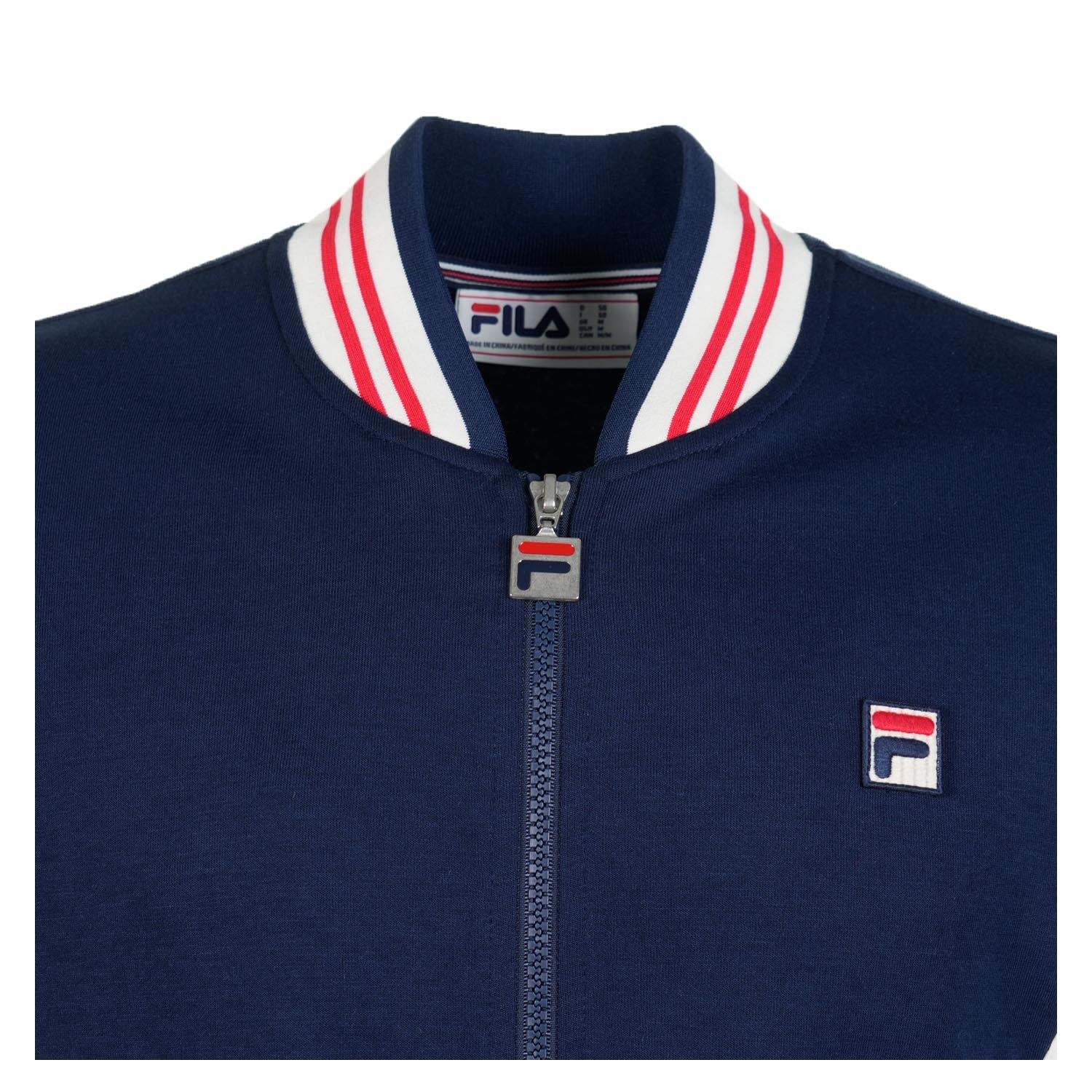 Settanta Track Jacket Navy Gardenia Red