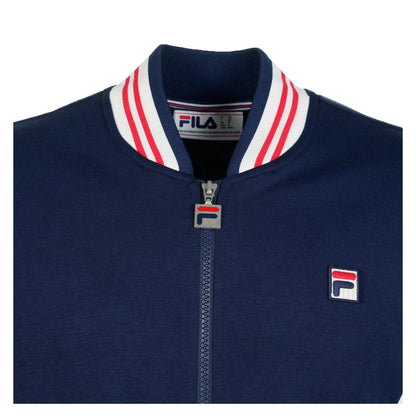 Settanta Track Jacket Navy Gardenia Red