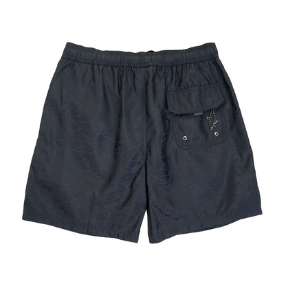 Tonal Multi Shark Logo Swim Shorts Navy