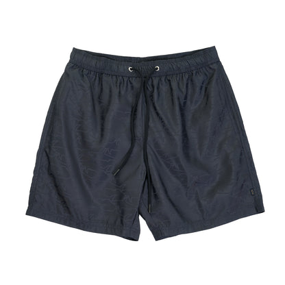 Tonal Multi Shark Logo Swim Shorts Navy
