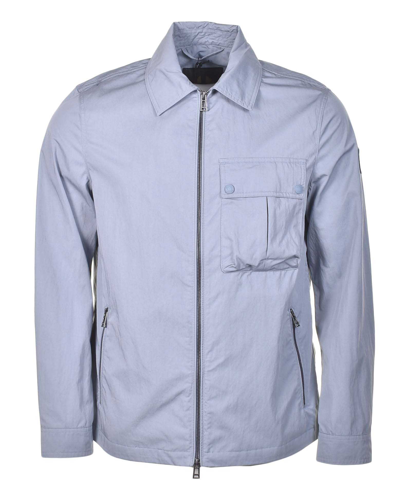 Mens Belstaff Drome Overshirt in blue