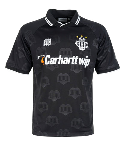 Short Sleeve Hartt's Football T Shirt Jacquard Black
