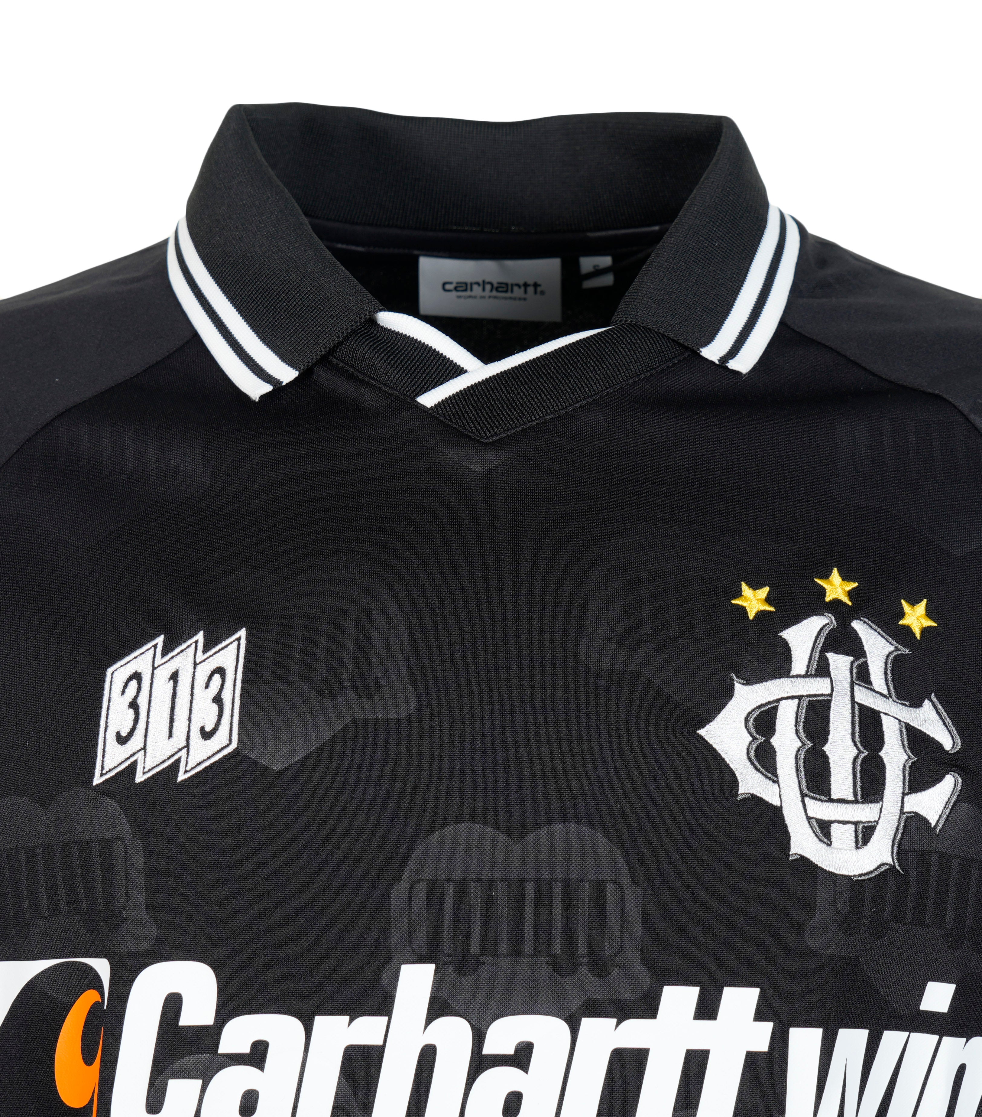 Short Sleeve Hartt's Football T Shirt Jacquard Black