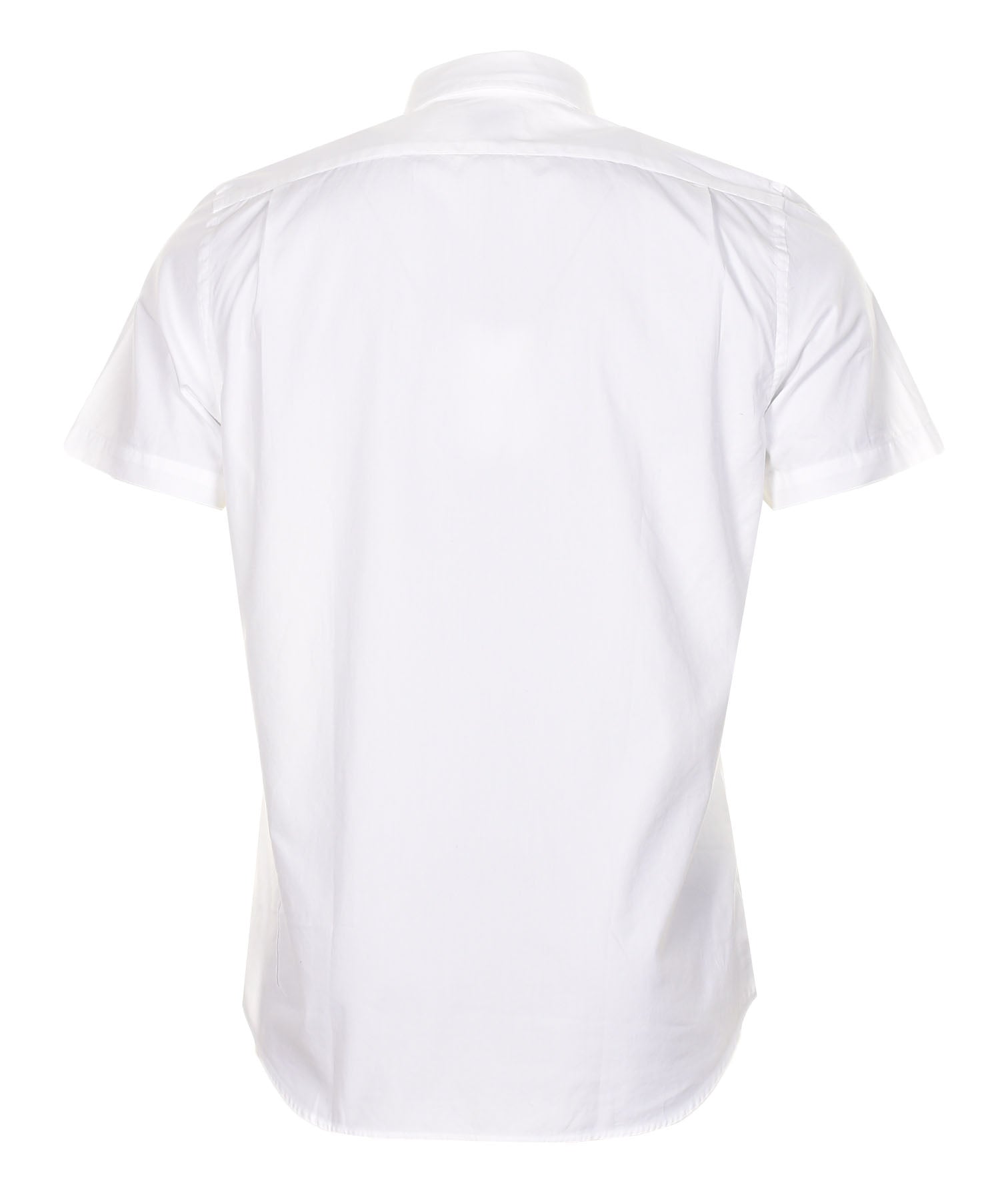 Short Sleeve Tailored Fit Zebra Shirt White