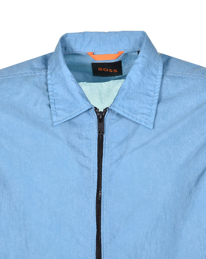 Lovvy Zip Overshirt Open Blue