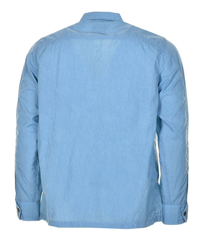 Lovvy Zip Overshirt Open Blue
