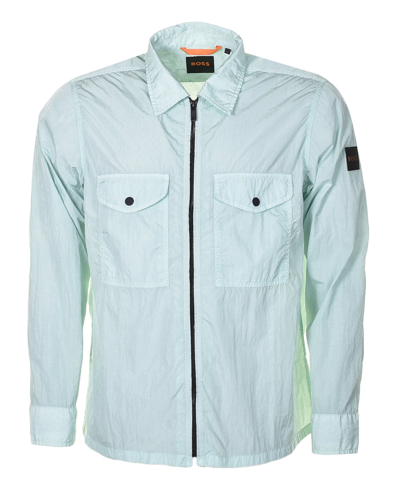 Lovel Zip Overshirt 446 Turquoise Aqua