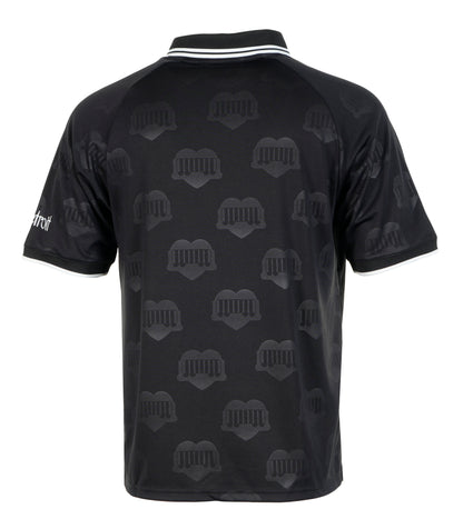 Short Sleeve Hartt's Football T Shirt Jacquard Black