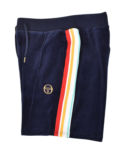 Slice Shorts Velour Maritime Blue Gold