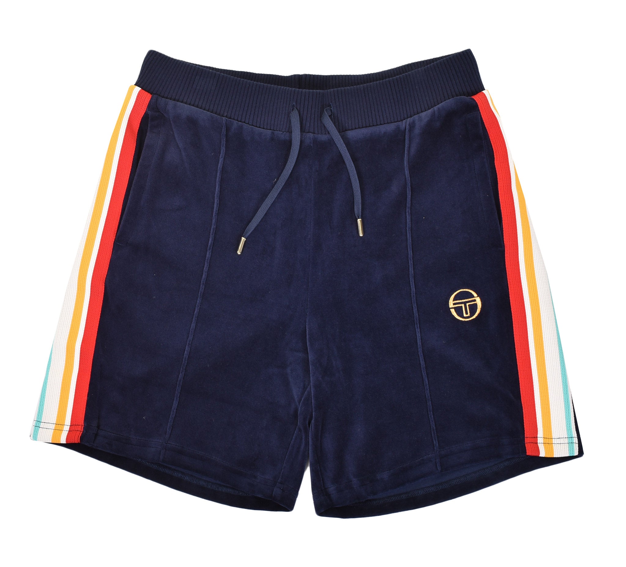 Slice Shorts Velour Maritime Blue Gold