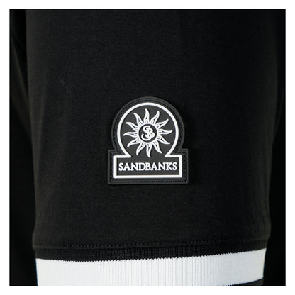 Short Sleeve Silicone Zip Polo Shirt Black