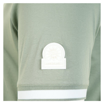 Short Sleeve Silicone Zip Polo Shirt Sage