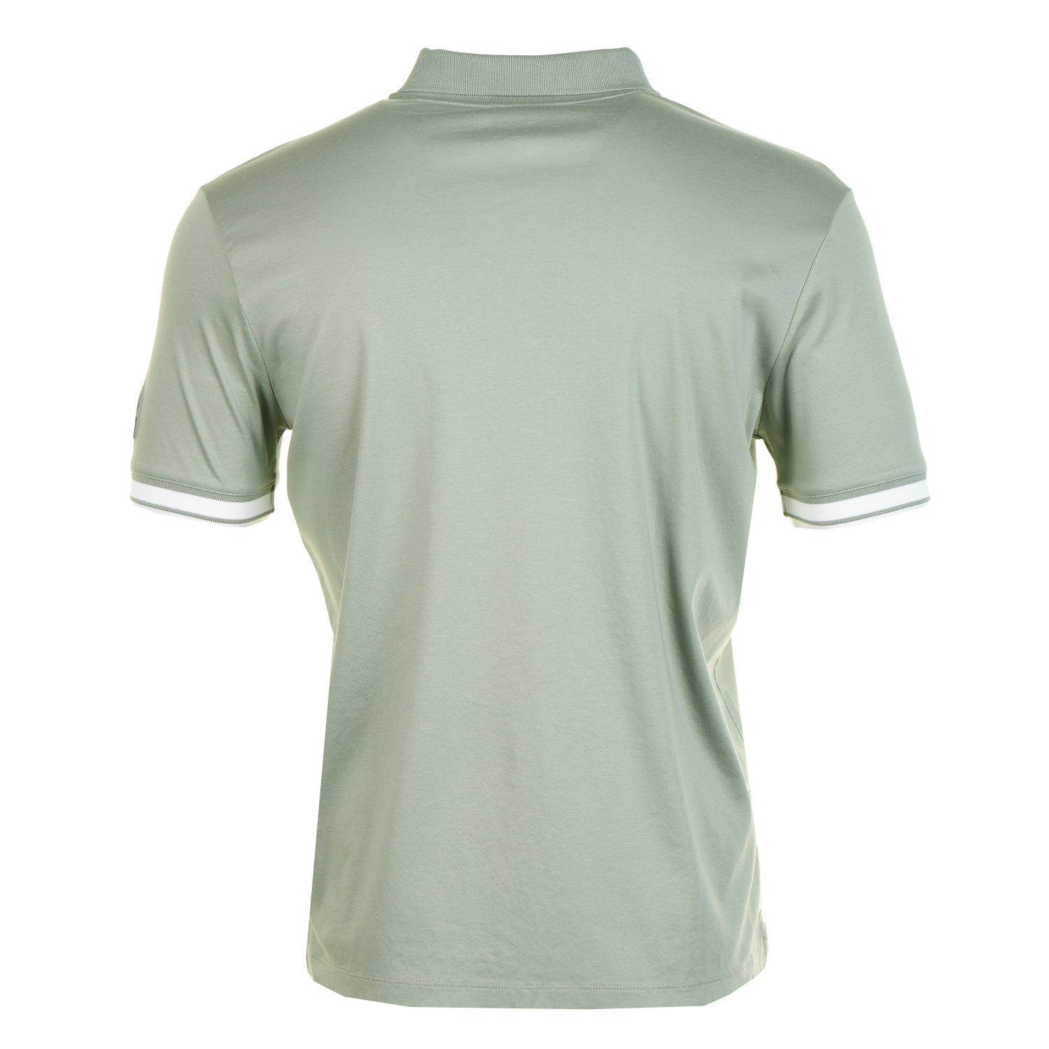 Short Sleeve Silicone Zip Polo Shirt Sage