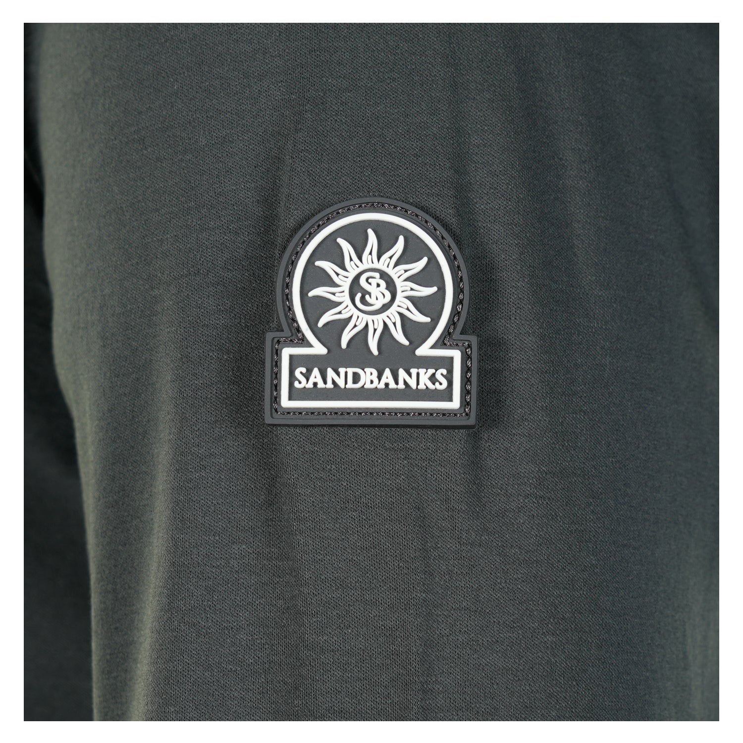 Long Sleeve Silicone Zip Polo Shirt Anthracite