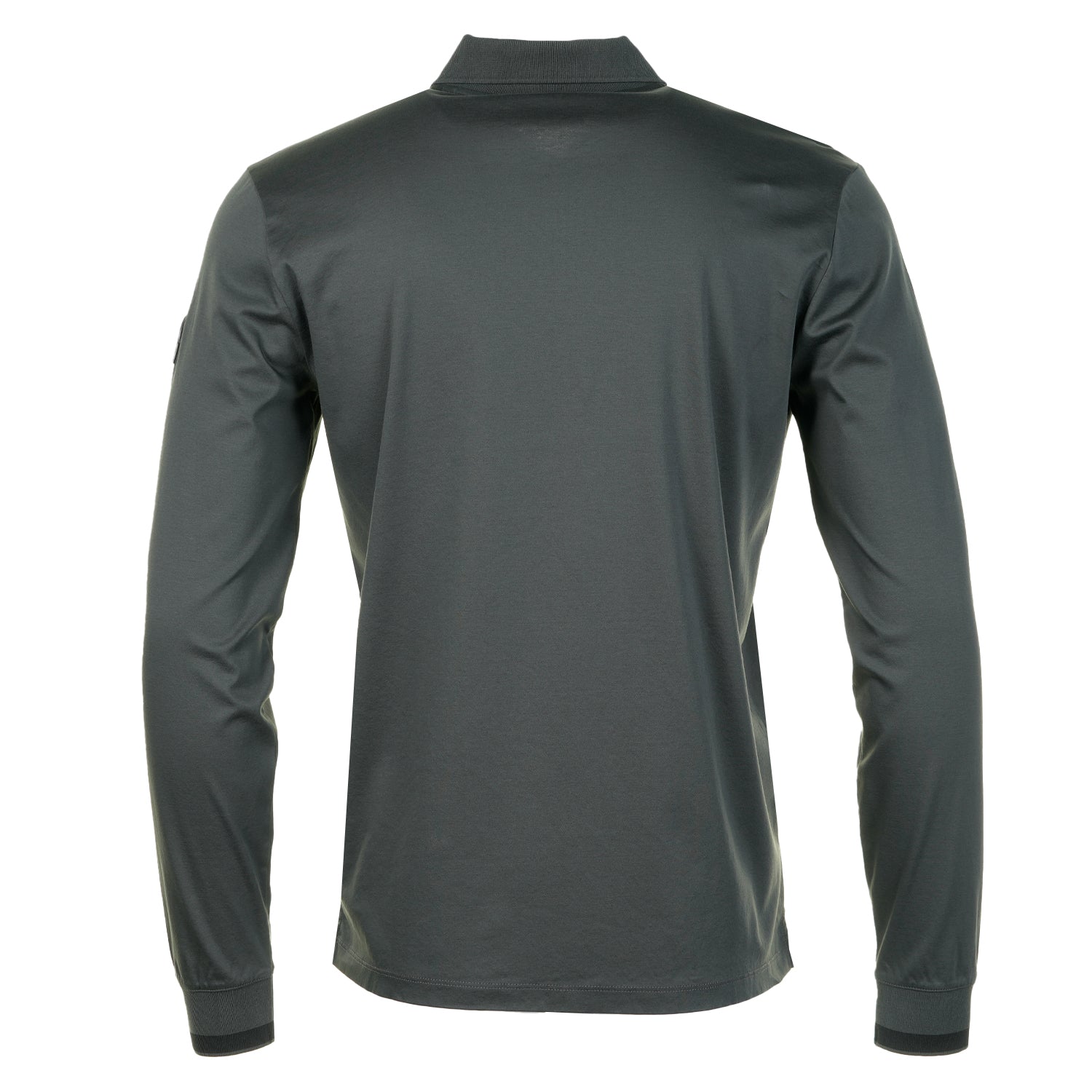 Long Sleeve Silicone Zip Polo Shirt Anthracite