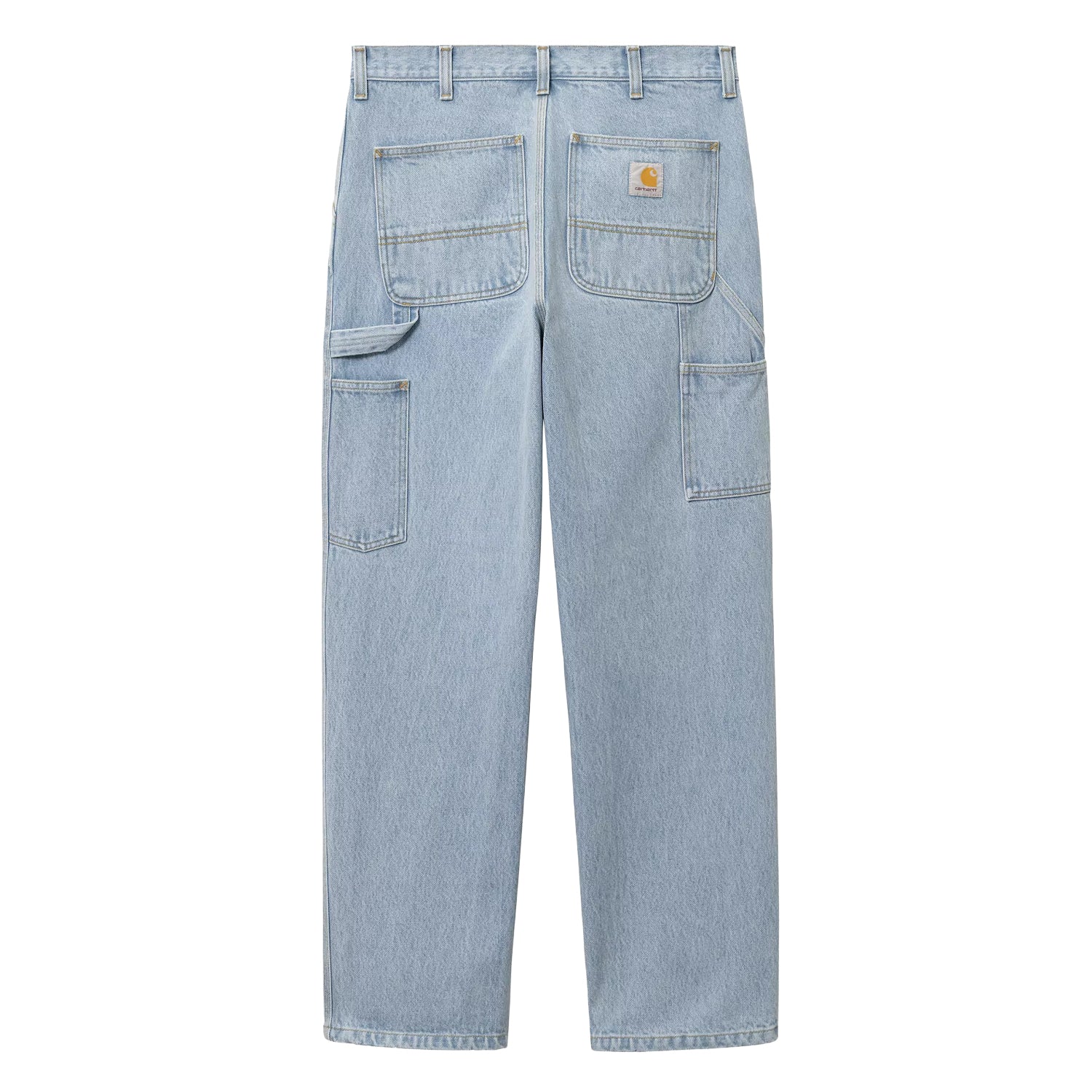 Single Knee Pant Blue Heavy Stone Bleached