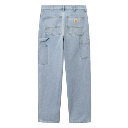 Single Knee Pant Blue Heavy Stone Bleached