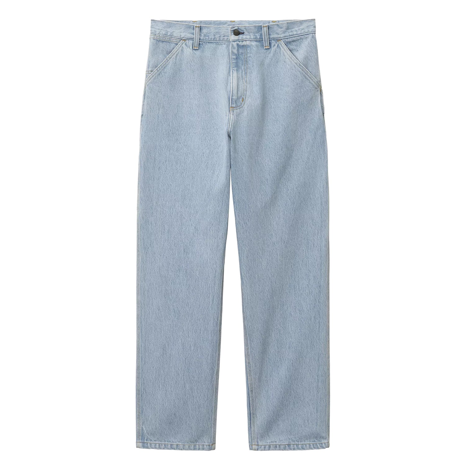 Single Knee Pant Blue Heavy Stone Bleached