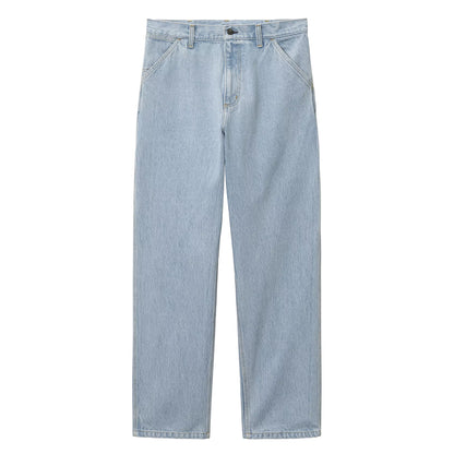 Single Knee Pant Blue Heavy Stone Bleached