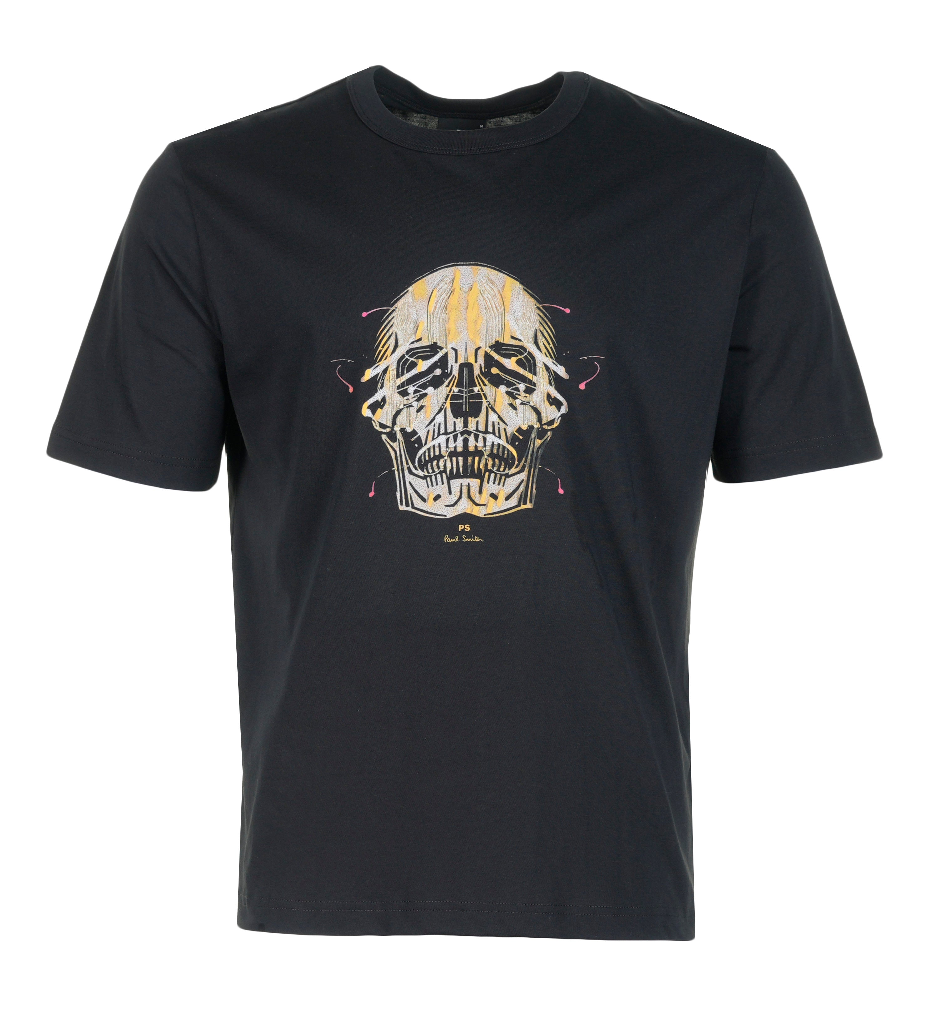 Casual Fit Skull T Shirt Black